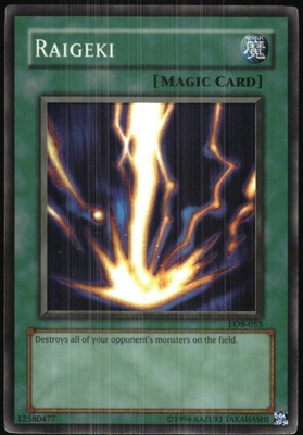 Yu-Gi-Oh! - Legends of Blue Eyes White Dragon Raigeki 2002 LOB-053 Unlimited-image