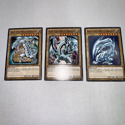 Yugioh Blue Eyes White Dragon LDK2-ENK01 All 3 Versions Excellent Condition-image