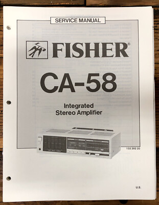 Fisher CA-58 Amplifier  Service Manual *Original*-image