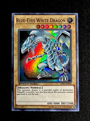 🔥YUGIOH • BLUE EYES WHITE DRAGON • ULTRA RARE • STP1-EN004 • SPEED DUEL • NM🔥-image