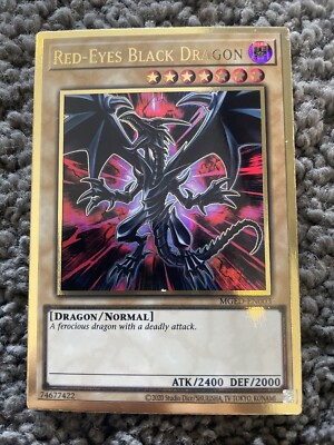 Yu-Gi-Oh! TCG Red-Eyes Black Dragon MGED-EN003 Premium Gold Rare 1st Edition-image