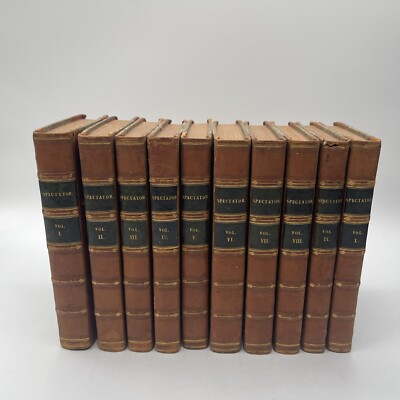 The Spectator Corrected From The Original 10 VOLS By A. Chalmers - 1817 -image
