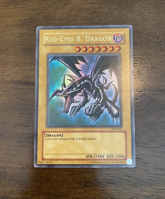 yugioh cards - Red Eyes B. Dragon - SDJ-001 - Near Mint-image