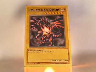 Red-Eyes Black Dragon (Alternate Art) - Golden Holo - DIY Orica - Yugioh-image