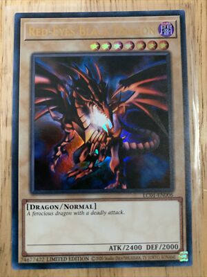 Yugioh! Red-Eyes Black Dragon Limited Edition LC01-EN006 (Near Mint!) Ultra Rare-image