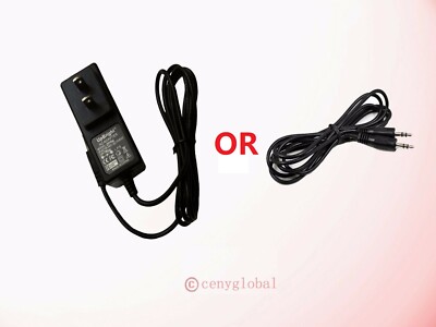AC Adapter OR Audio AUX Cable For Fisher FBX440 FBX440K FBX1260 FBX1262 FBX1262K-image