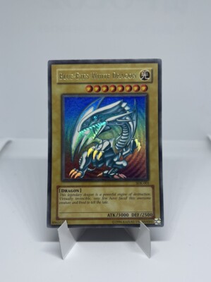 Yugioh Blue-Eyes White Dragon SDK-001 Ultra Rare 2002 TCG Card-image