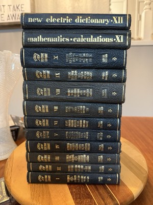 Vintage Full Set Of Audels New Electric Library  Volumns 1-12 1942-44.-image