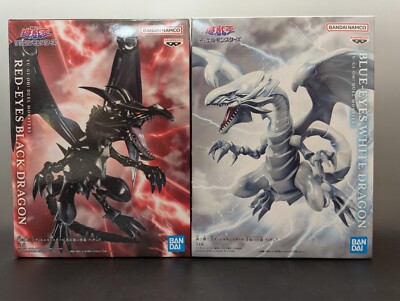 YU-GI-OH! Duel Monsters RED-EYES BLACK DRAGON & BLUE EYES WHITE DRAGON Figure-image
