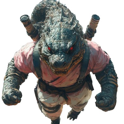 Tenten-Godzilla Hybrid Vinyl Car Decal Sticker – Waterproof & UV-Resistant-image