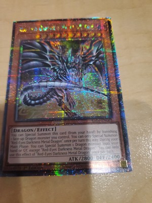 Red Eyes Darkness Metal Dragon RA03-EN212 Alt Art Yugioh QCSR-image