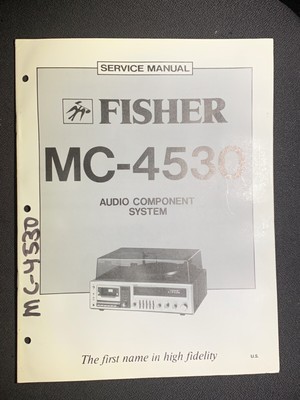 Fisher MC-4530 Service Manual Audio Component System Original-image