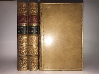 LEATHER Set; LORD HARDWICKE (First Edition 1847!) Politics History Provenance-image