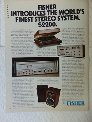 1978 FISHER ACS1590 World's Finest Stereo System $2200 vintage art print ad-image