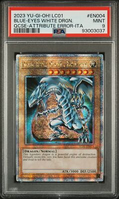 PSA 9 - Yu-Gi-Oh Card - LC01-EN004 - BLUE-EYES WHITE DRAGON (25th QCSR Holo)-image