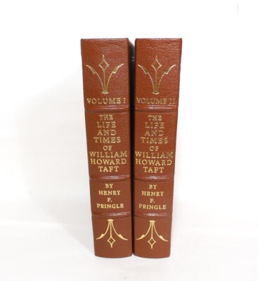 Easton Press ~ Life & Times of William Howard Taft - 2 Vol Set ~ Henry Pringle-image