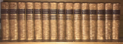 LEATHER Set; The Works Of CHARLES DICKENS! Complete Original Victorian Bindings-image