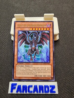 Yugioh!-Red-Eyes Zombie Dragon-LCJW-EN206-1st Ed-Rare-(Mod/Lp)-image