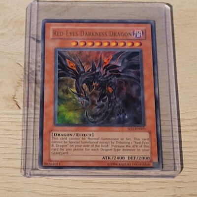 Yugioh Red-Eyes Darkness Dragon SD1-EN001-image