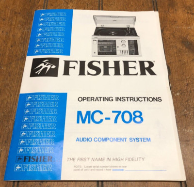 Original Fisher MC-708 Audio Component System Operating Instruction Manual 1983-image