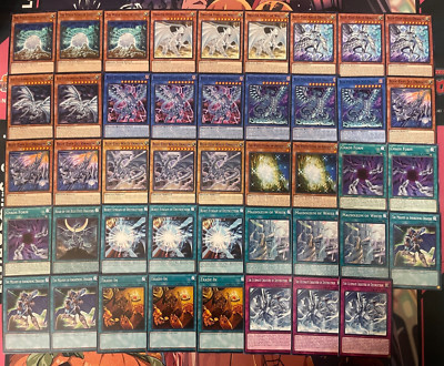 YUGIOH - BLUE EYES CHAOS MAX DRAGON DECK - FORM, JET, ABYSS, ALTERNATIVE, WHITE-image