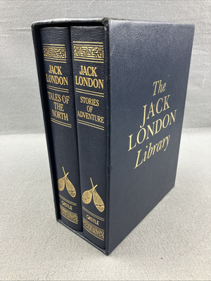 Jack London Deluxe Leather 2 Book Set Tales Of The North Stories Of Adventure-image