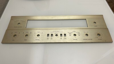 Vintage Fisher 500-C Stereo Tube Receiver Faceplate - Original-image