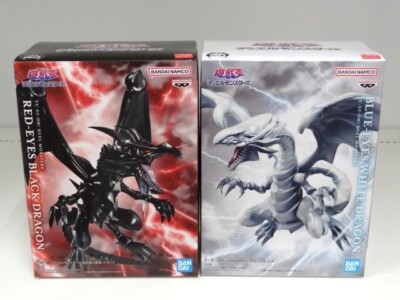 Yu-Gi-Oh! Red-Eyes Black Dragon & Blue-Eyes White Dragon Figure Set New-image
