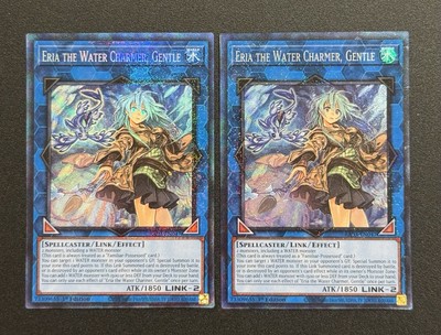 2024 YUGIOH RA03 1ST ED ERIA THE WATER CHARMER GENTLE X2 NM-image