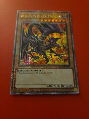 Red-Eyes Black Dragon (8th Art) (Quarter Century Secret Rare) RA04-EN109  1st Ed-image
