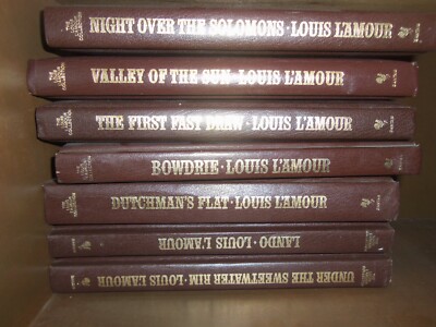 LOUIS LAMOUR LEATHER BOUND 104 BOOK SET-image