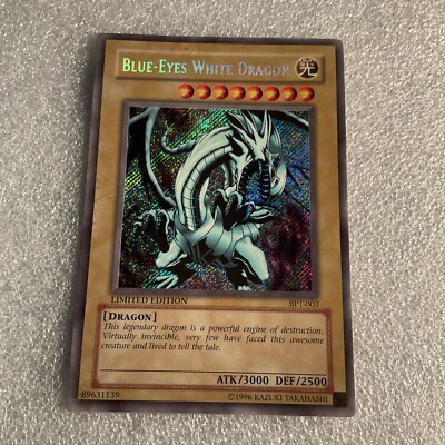 🔥 YUGIOH • BLUE-EYES WHITE DRAGON • SECRET RARE • BPT-003 • Read-image
