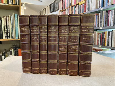 The American Revolution by George Otto Trevelyan 7 Vol Set 1st Ed 3/4 Leather-image