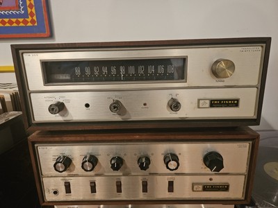 Fisher x-101-d tube amplifier and TFM-200 tuner-image