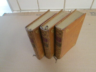 3 Volume Set THE TOUR OF DR. SYNTAX Bayntun Bindings Fine Binding Leatherbound-image