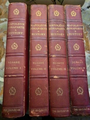 Life of Napoleon Bonaparte by William Sloane. 4 Vols. Leather Century Co. 1896 -image