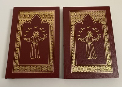 Easton Press Little Flowers of St. Francis of Assisi & Biography - 2 Volume Set-image