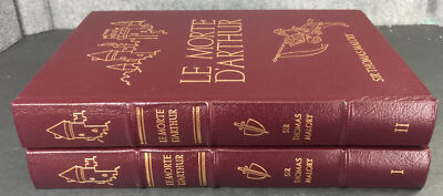 Le Morte D'Arthur by Sir Thomas Malory, 2 Volume Set, Easton Press, 1983-image