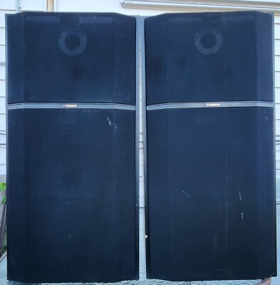 Fisher STV-9828F Three Way Studio Standard Speaker System Pair 100 Wtts 8 Ohms-image