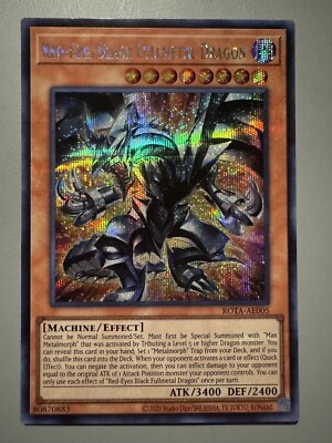 YUGIOH RED-EYES BLACK FULLMETAL DRAGON ASIA ENGLISH ROTA-AE005 SECRET RARE-image