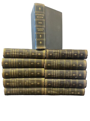 Columbian Encyclopedia 1895 partial set 11/32 illustrated Leather *VG+-image