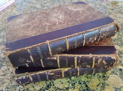 Antique Works of Shakespeare Halliwell Shakspere 3 Volume Leather Set 1850-image