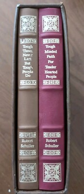 Tough Times... & Tough Minded Faith Deluxe Ed Set by Robert Schuller 1983-image