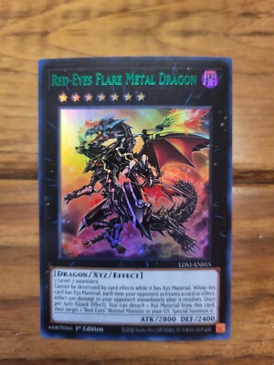 Yugioh 2020 Red-Eyes Flare Metal Holo Green Dragon LDS1-EN015 Card 1st Ed NM-image