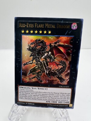 Red-Eyes Flare Metal Dragon - LDK2-ENJ41 - Near Mint NM - Ultra Rare - 1st Ed-image