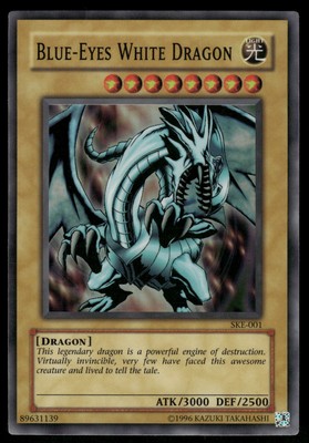 Yugioh! Blue-Eyes White Dragon SKE-001 Super Rare MP-image