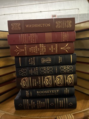 Library of the Presidents – 66 Volume Leather Set Near Mint w/ Collector’s Notes-image