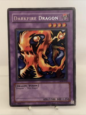 Yu-Gi-Oh! DARKFIRE DRAGON LOB-019 Legend Of Blue Eyes White Dragon Rare-image