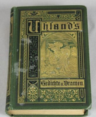 Book: Ludwig Uhland - Poems And Dramas - 3 Pieces IN One Band - 1885/S254-image
