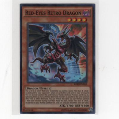 Red-Eyes Retro Dragon Yugioh Breakers of Shadow Super Rare BOSH-EN095-image